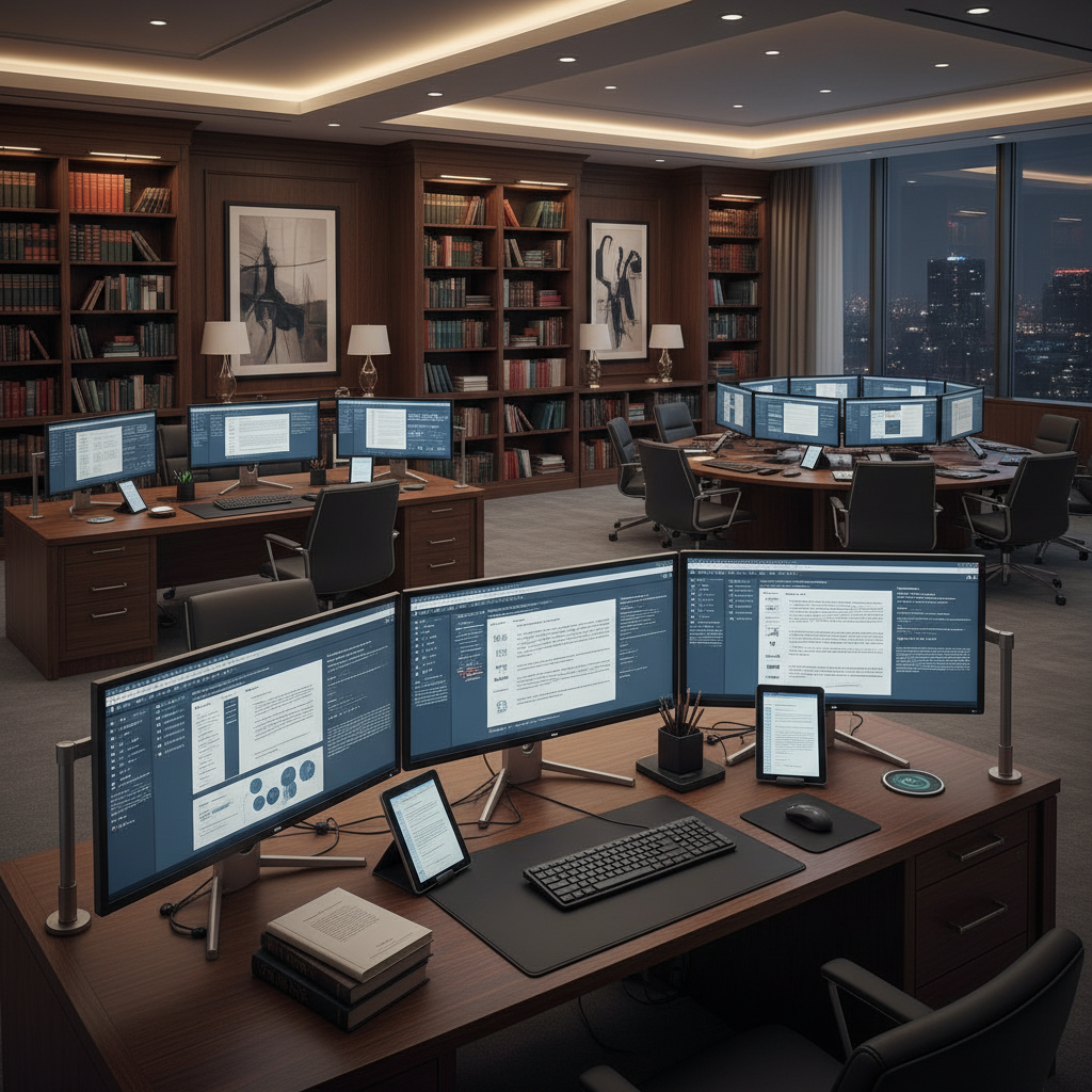 Law firm office with integrated technology