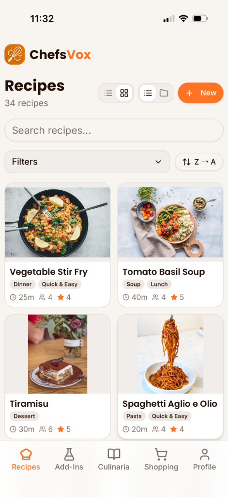 ChefsVox Recipes