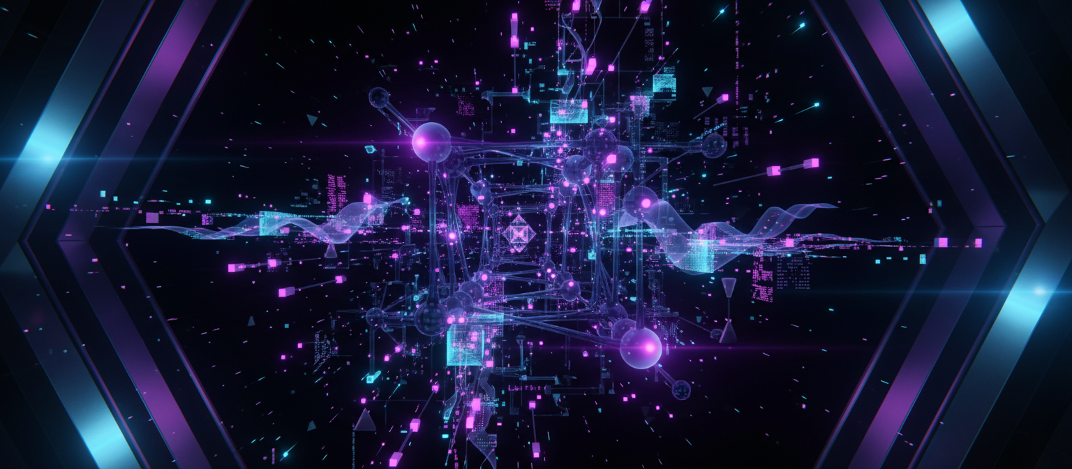 Digital AI abstract background