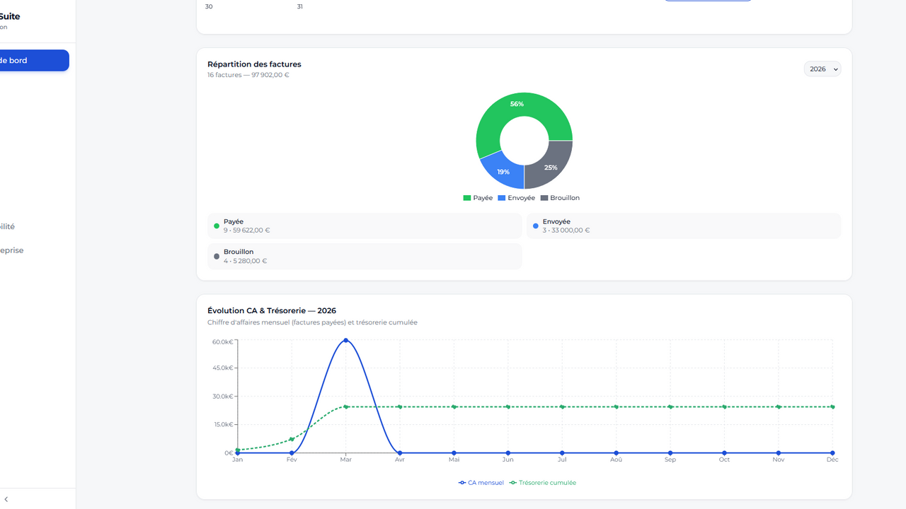 AlphaSuite Facturation template preview
