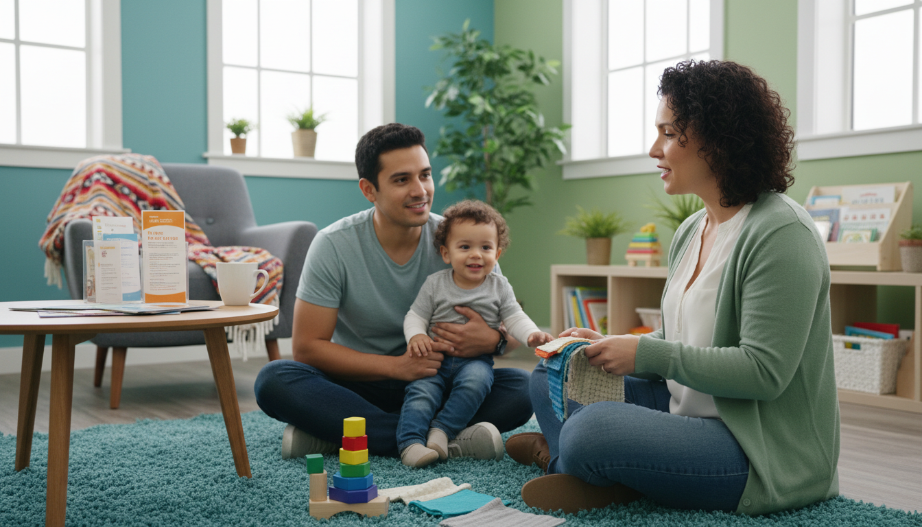 Professionals working together with families