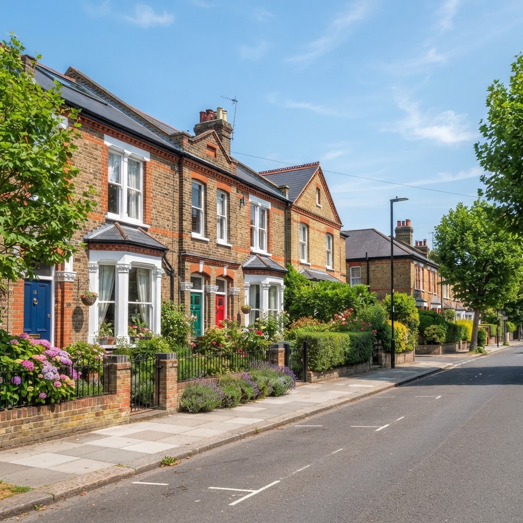 British terraced houses