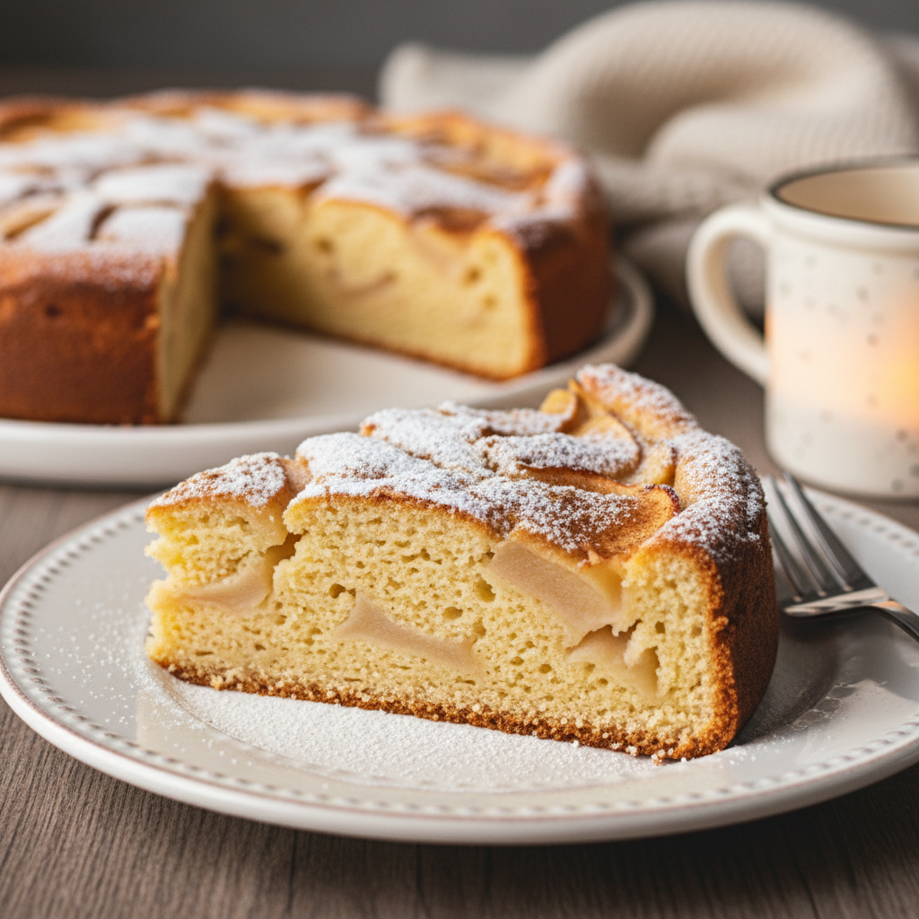 Шарлотка с яблоками