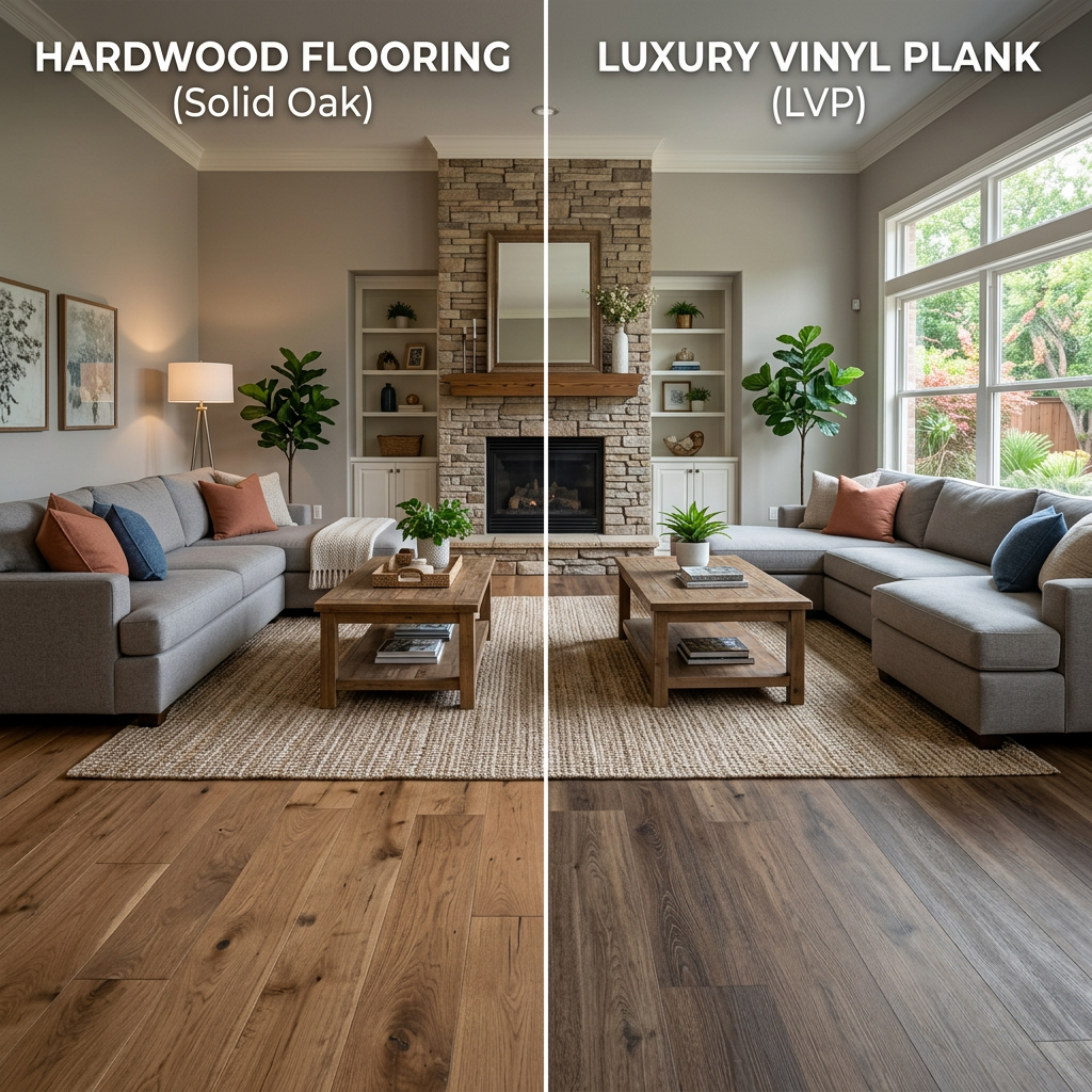 Hardwood vs Luxury Vinyl Plank comparison