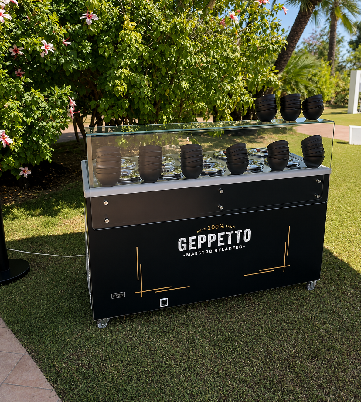 Carrito de helados Geppetto para eventos