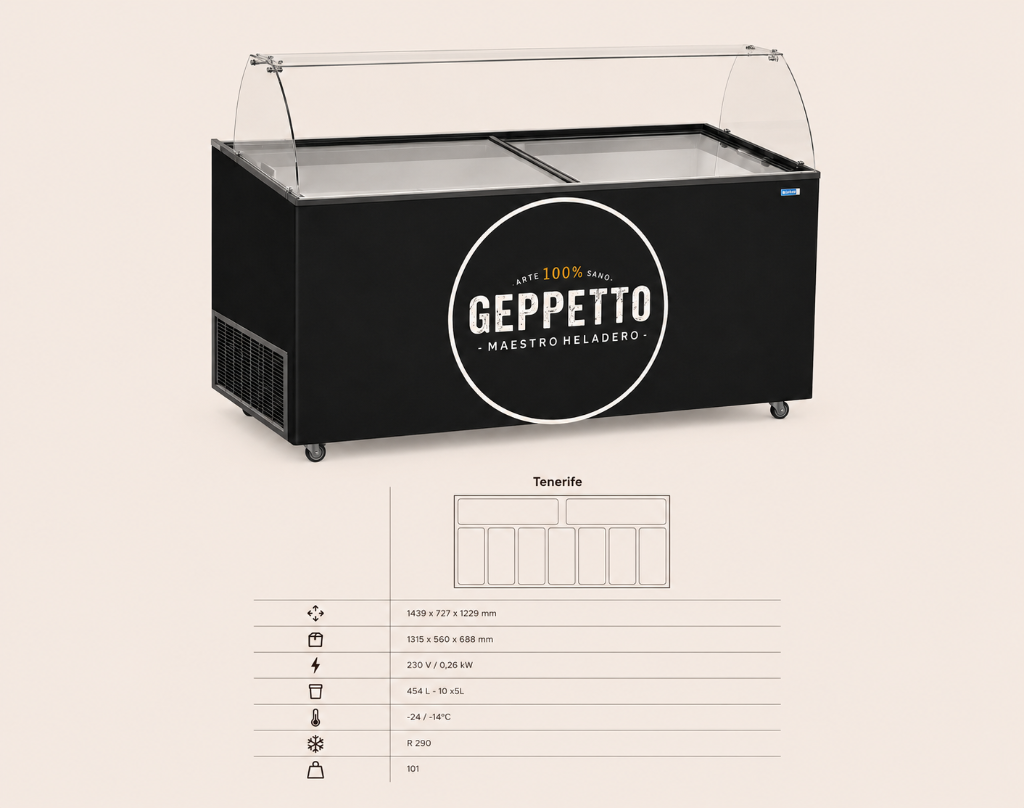 Vitrina de helados Geppetto 1