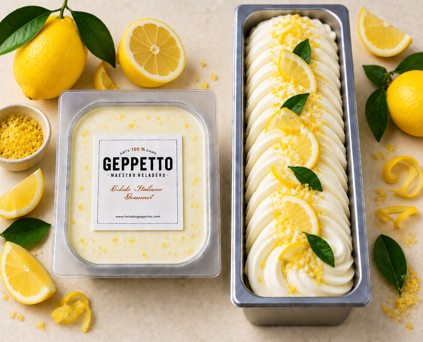 Sorbete de limón siciliano Geppetto