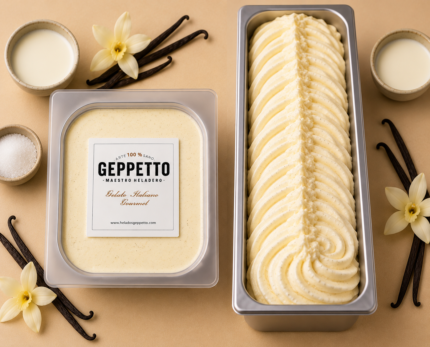 Artisan ice cream for ice cream shops