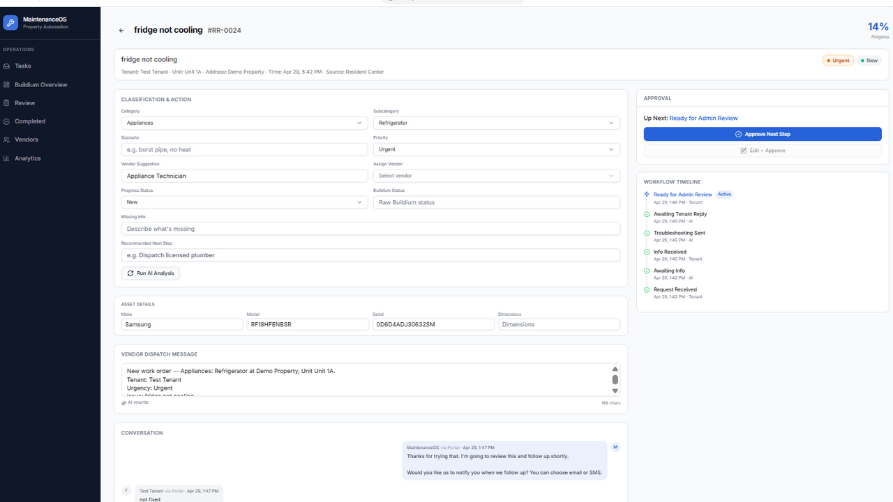 property management operations. template preview