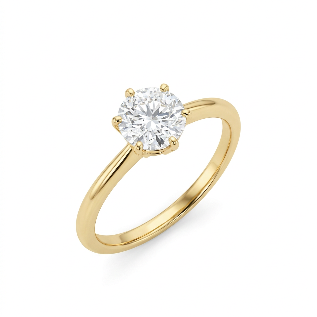 Solitario Oro Amarillo