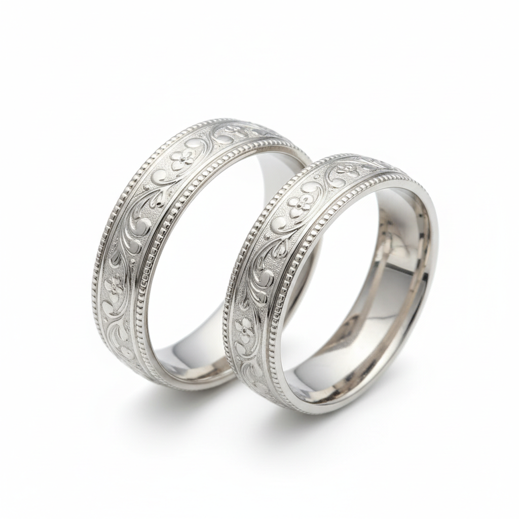 Argollas Vintage Milgrain