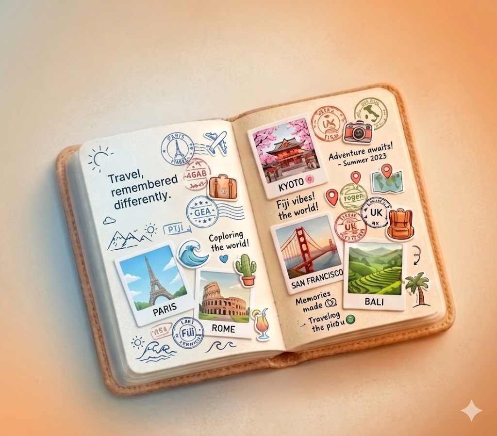 Open travel journal