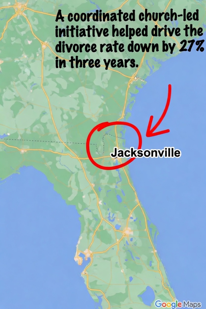Florida map highlighting Jacksonville