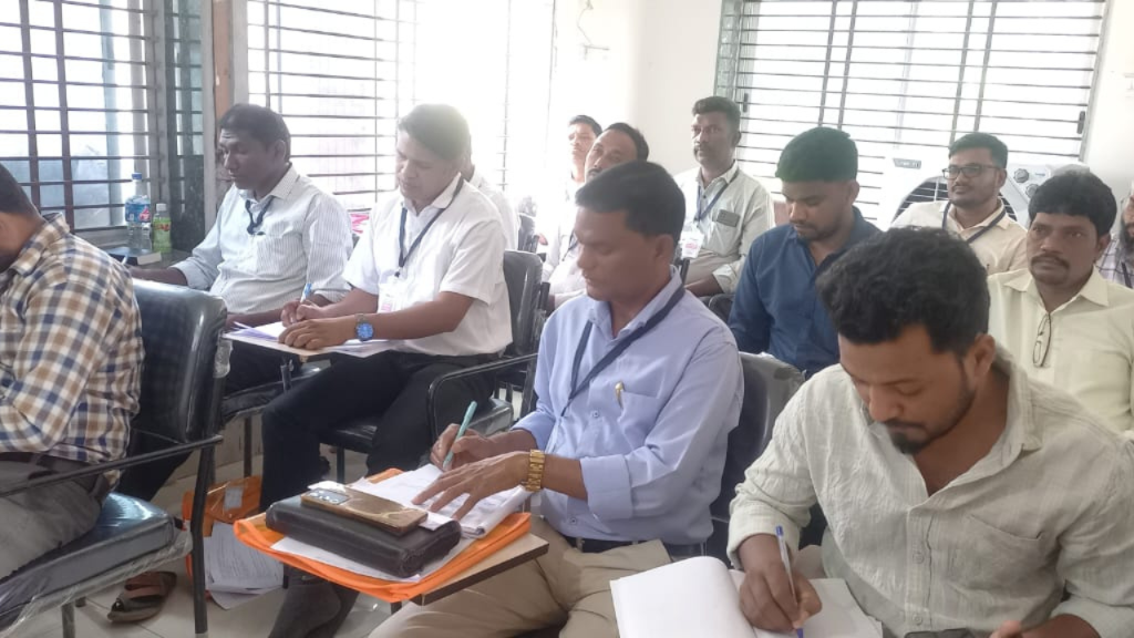 Pastors studying scripture during Bible Training Center program with study materials