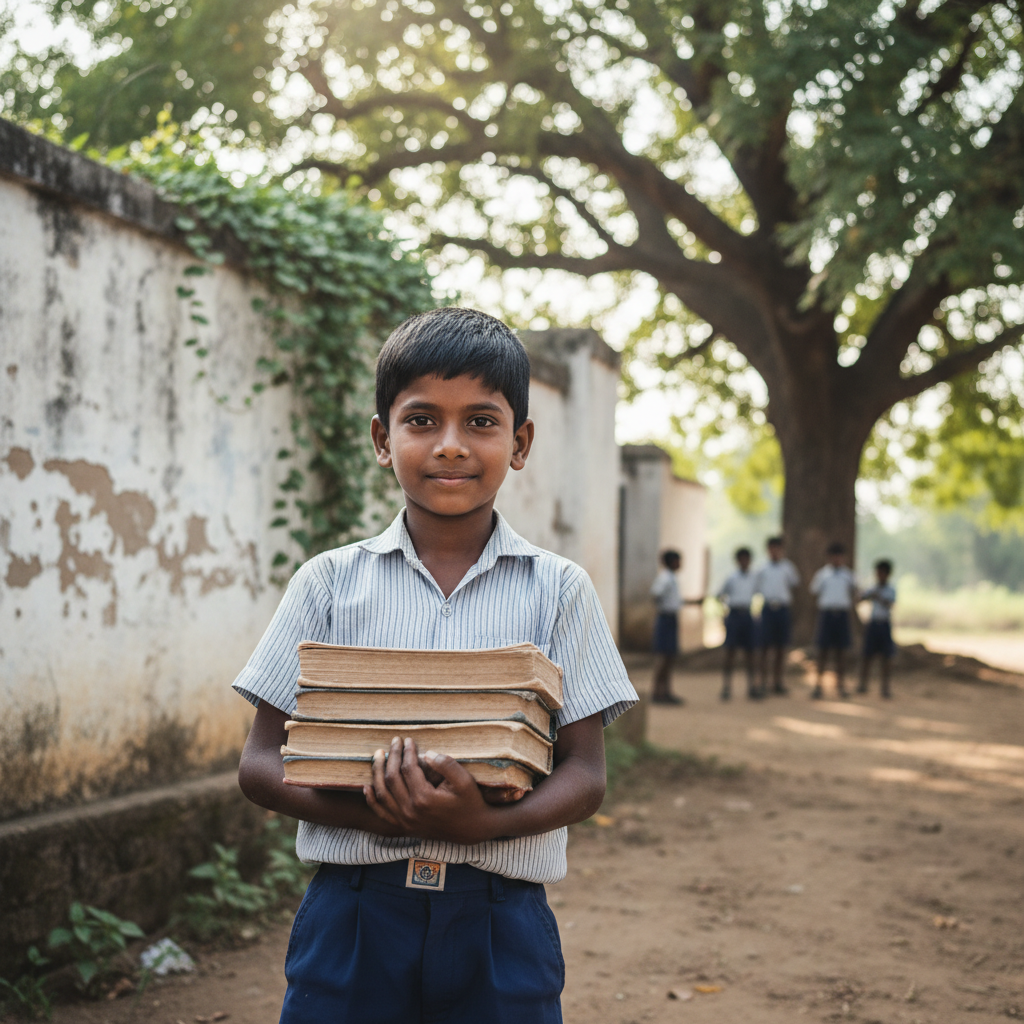 Rachit, a child at Caleb India