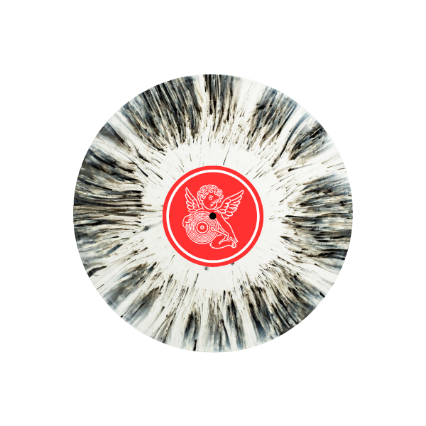 Clear Center Splatter — White / Black