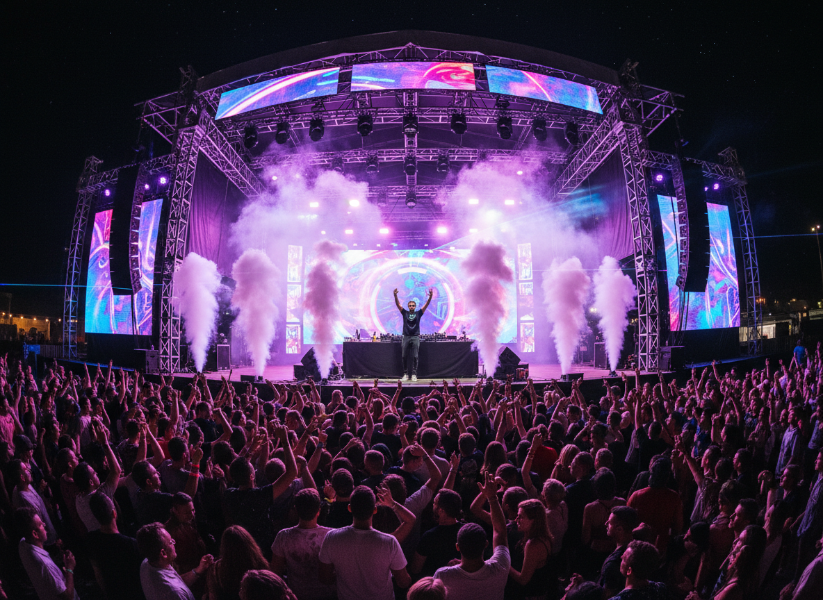 DJ on stage