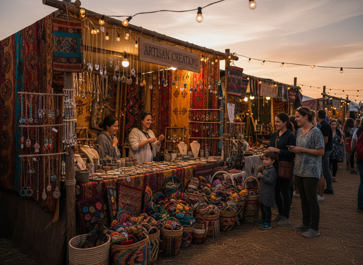 Artisan market booth