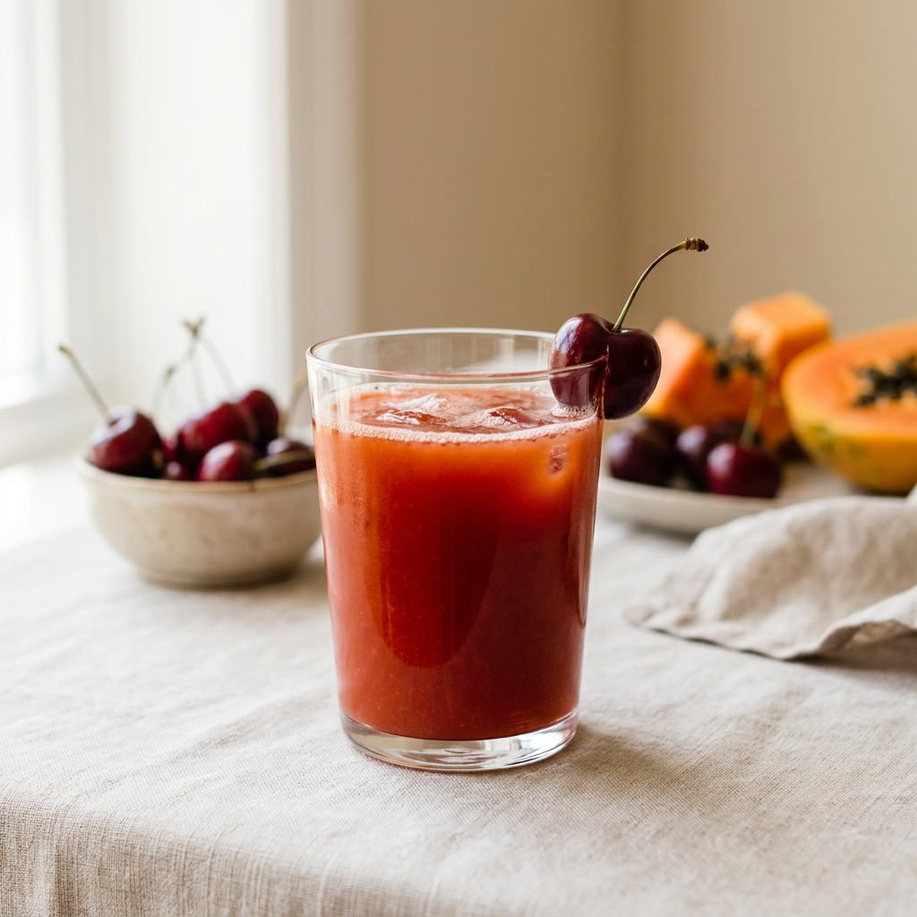 Cherry-Papaya Cocktail