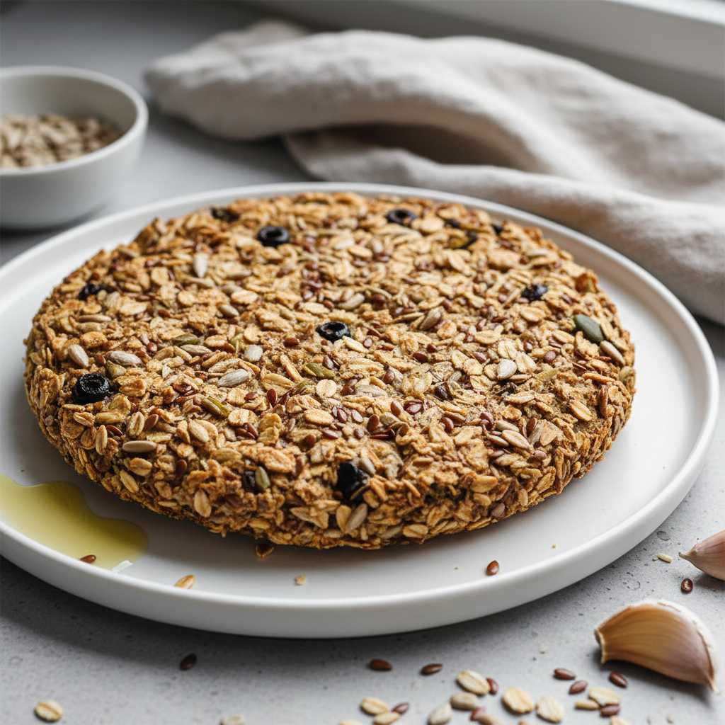 Olive Oat Groat Bread