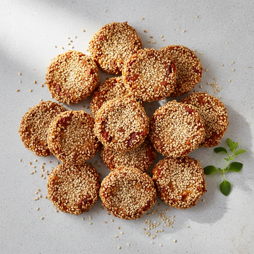 Crispy Sesame Seed Cakes
