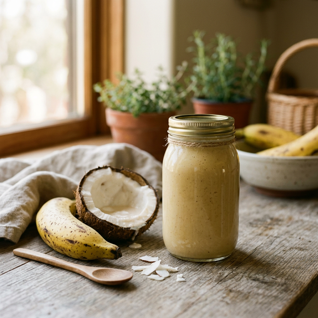 Creamy Plantain Coco Milk