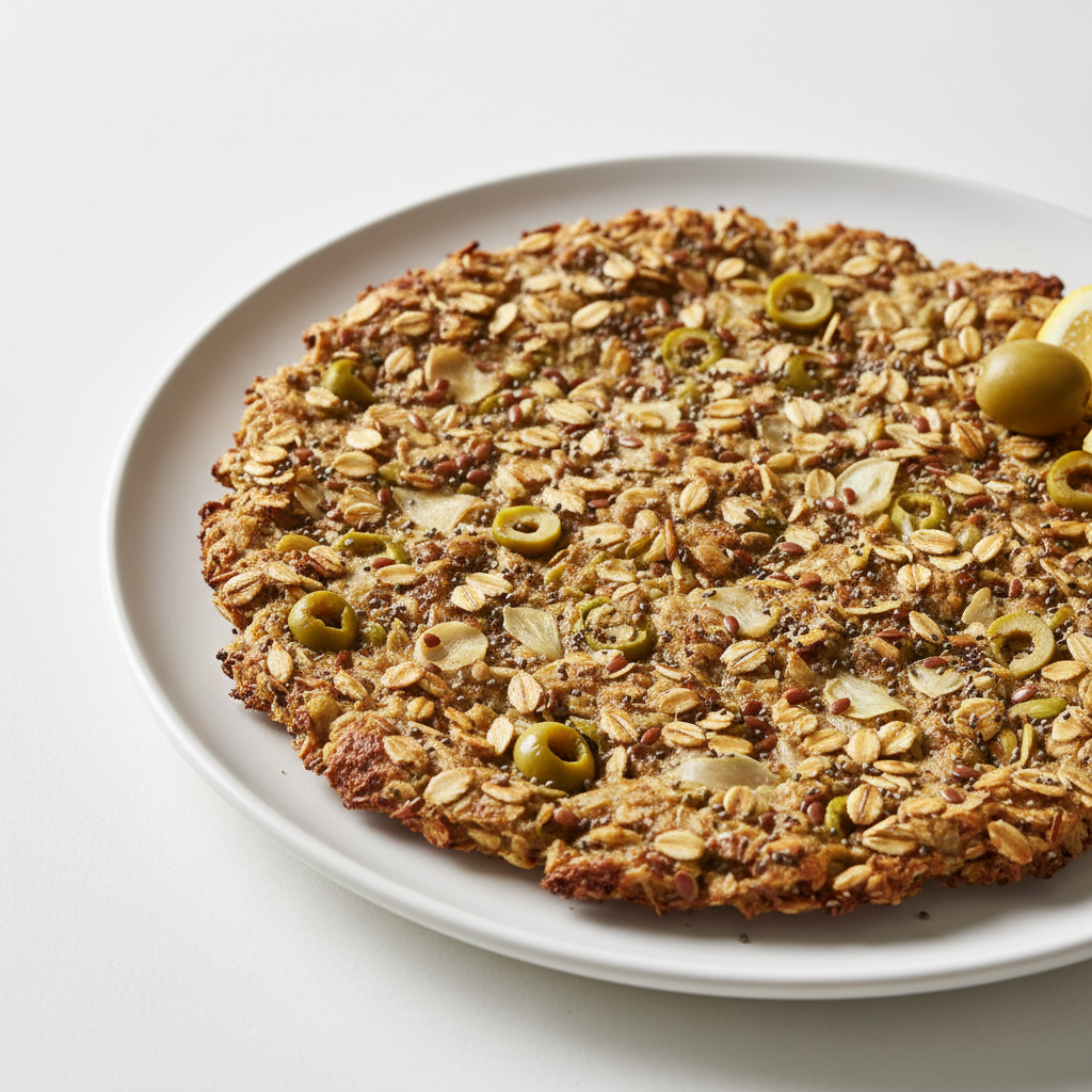 Lemon Olive Garlic Oat Bread