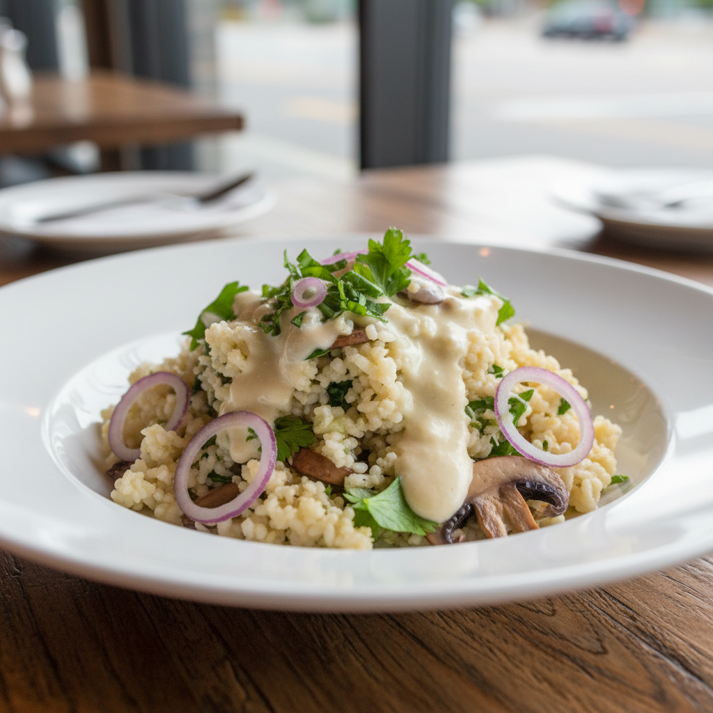 Cauliflower Mushroom Risotto