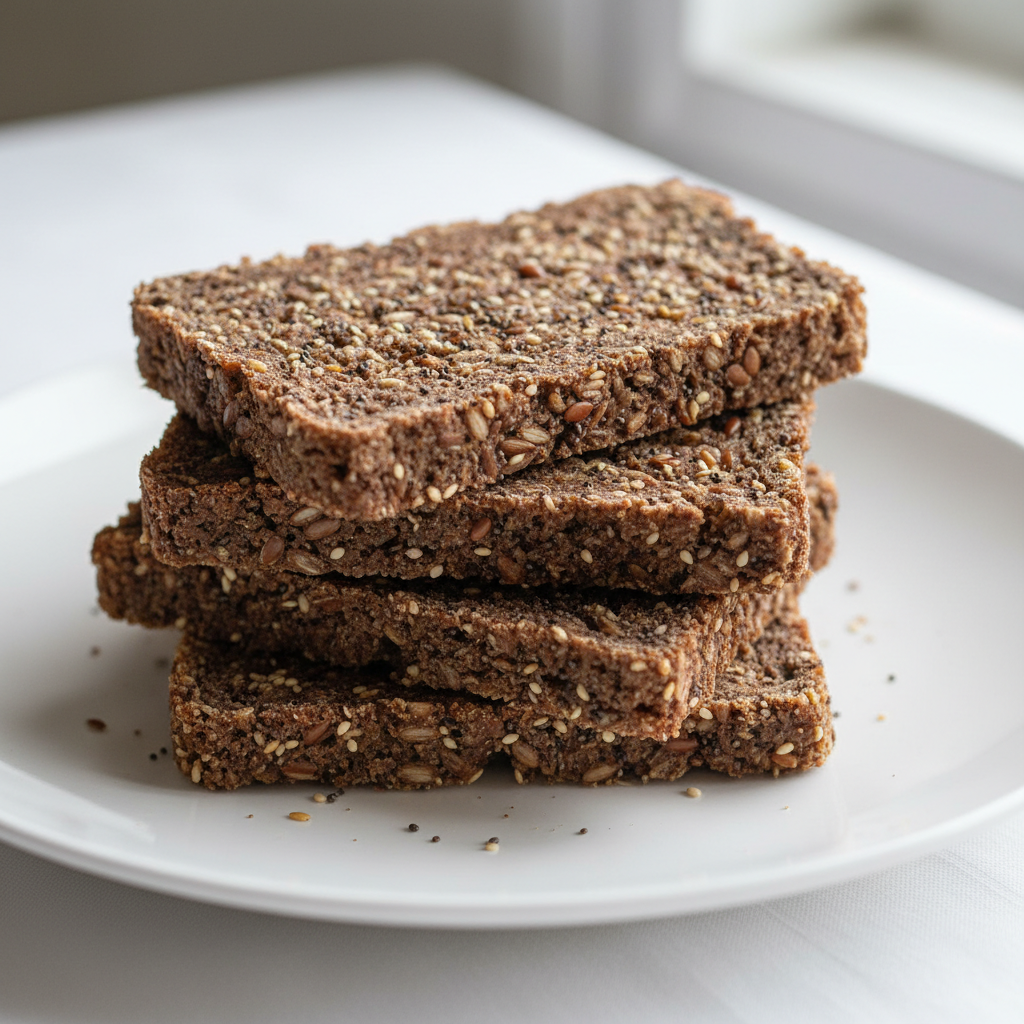 Sprouted Pumpernickel Rye Bread