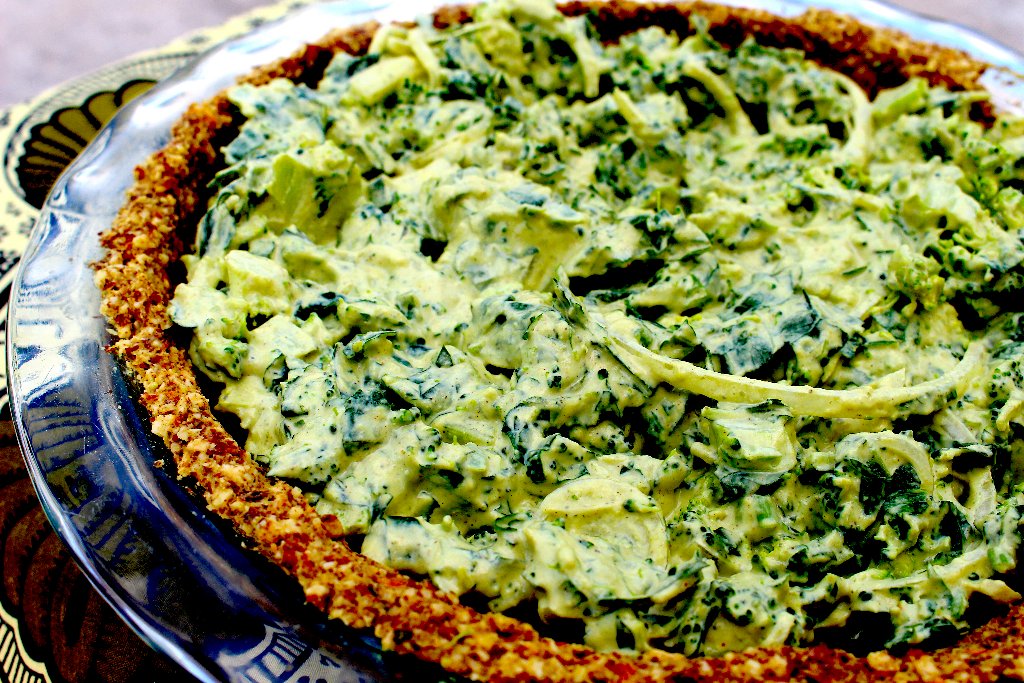 Broccoli Calaloo Quiche
