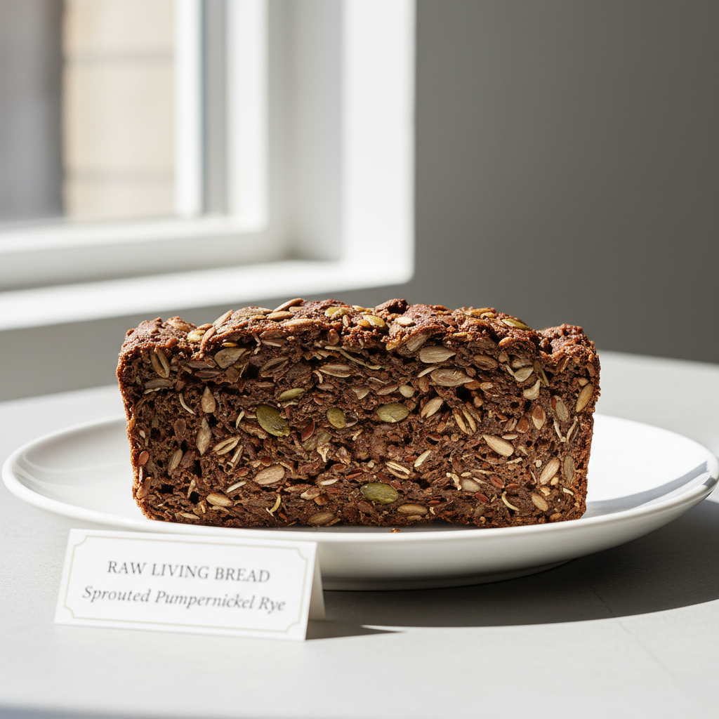 Sprouted Pumpernickel Rye Bread