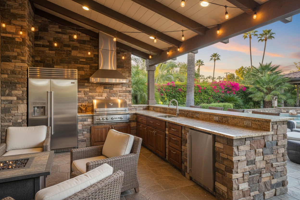Outdoor Kitchen Construction