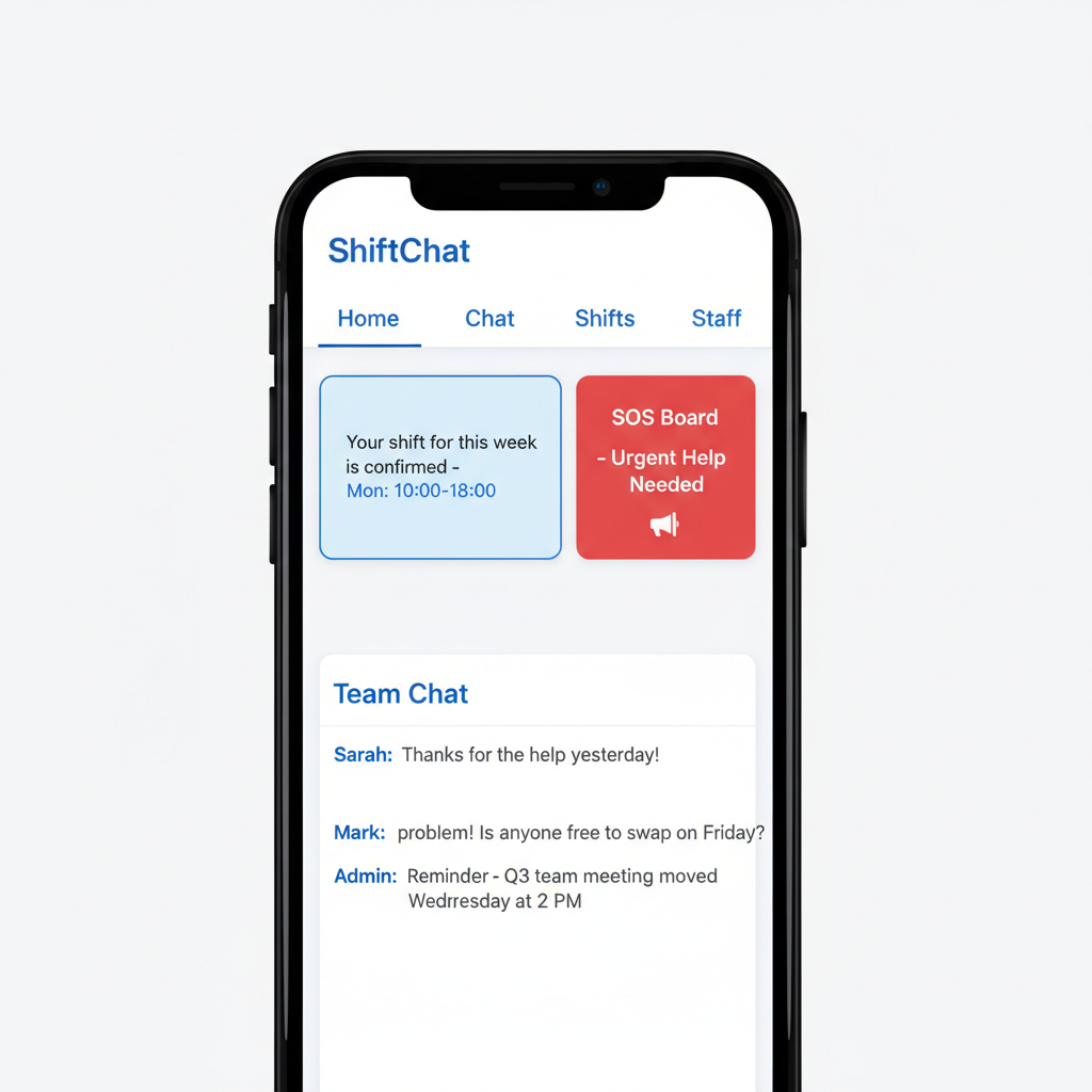 店長がShiftChatで業務管理