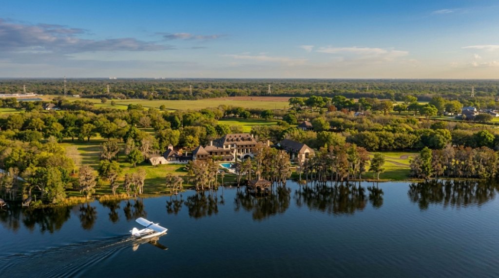 The Oaks Estate aerial view
