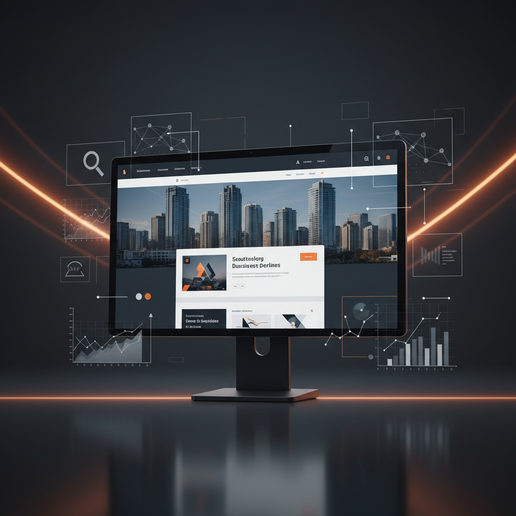 Modern website design services in Burnaby showing responsive layout, local business branding, and SEO-ready structure