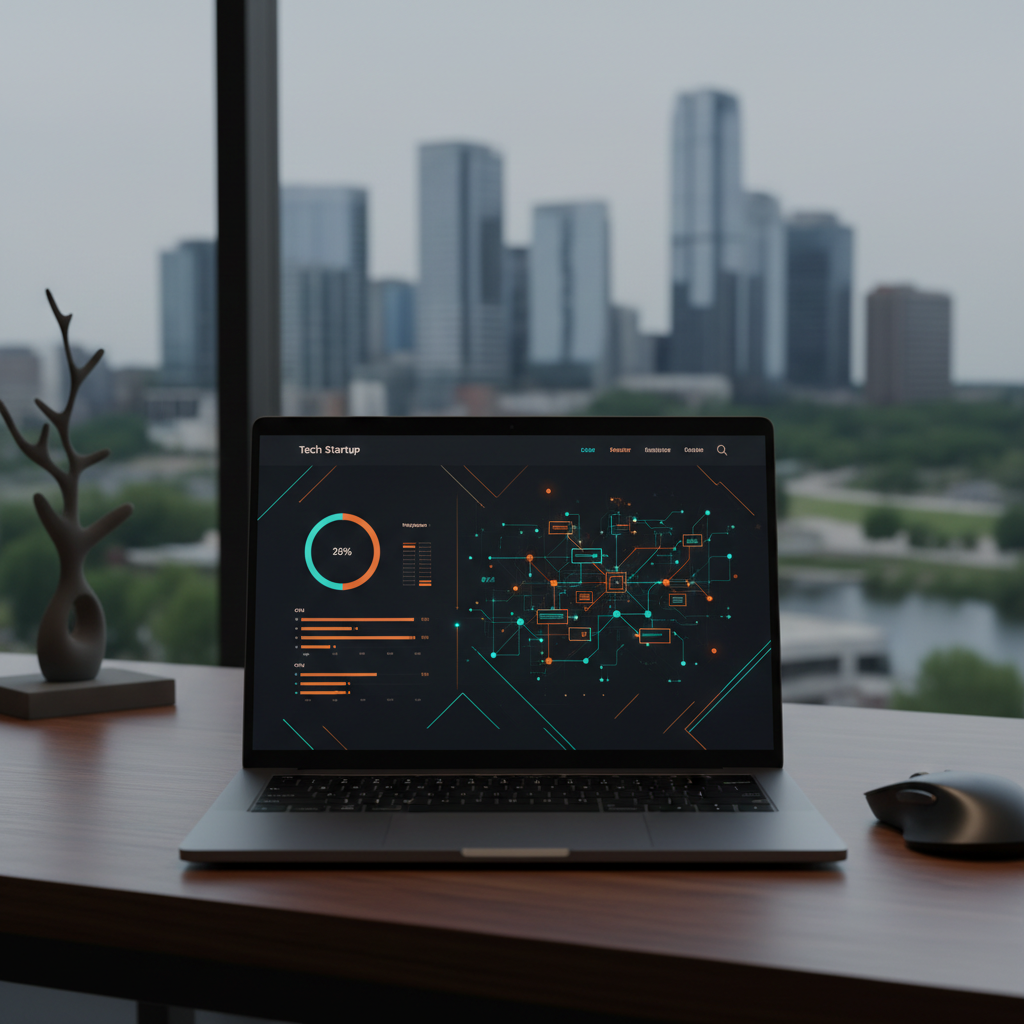 Modern website design services in Kitchener-Waterloo showing responsive layout, local business branding, and SEO-ready structure