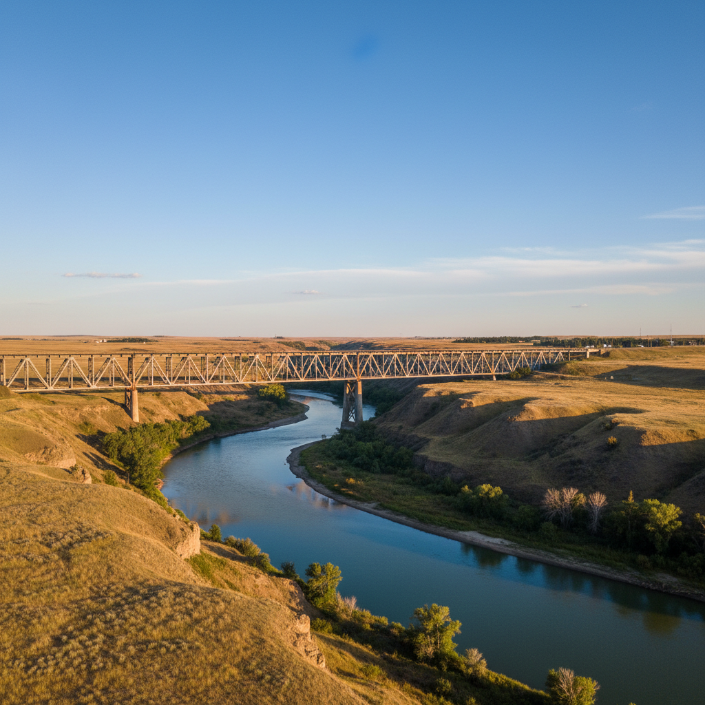 Digital marketing services for Lethbridge businesses — High Level Bridge over Oldman River with prairie landscape