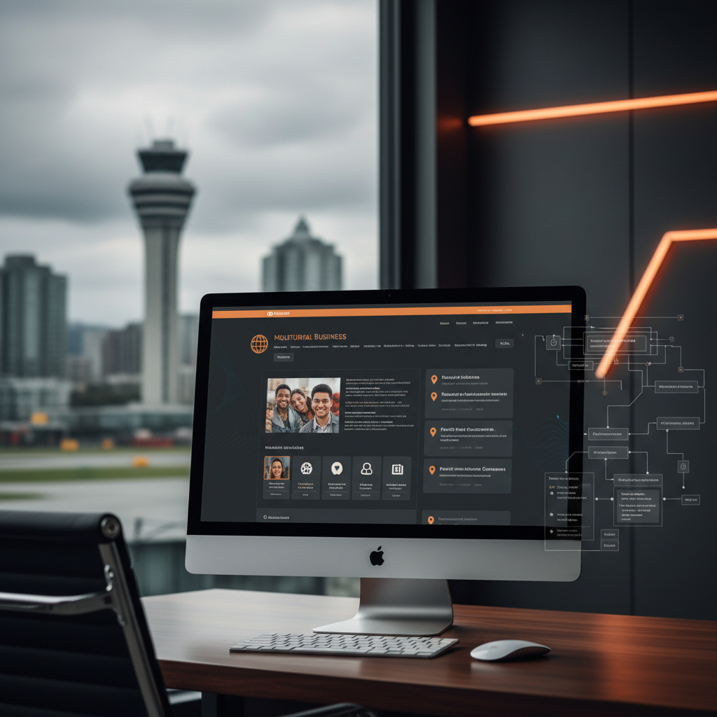 Modern website design services in Richmond showing responsive layout, local business branding, and SEO-ready structure
