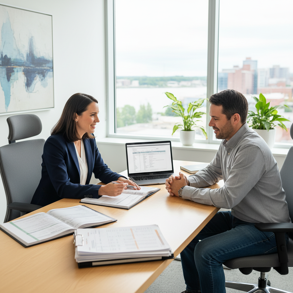 SEO Fredericton NB bilingual government procurement office with French and English documents — representing institutional buyers that assess business credibility through digital research before making decisions