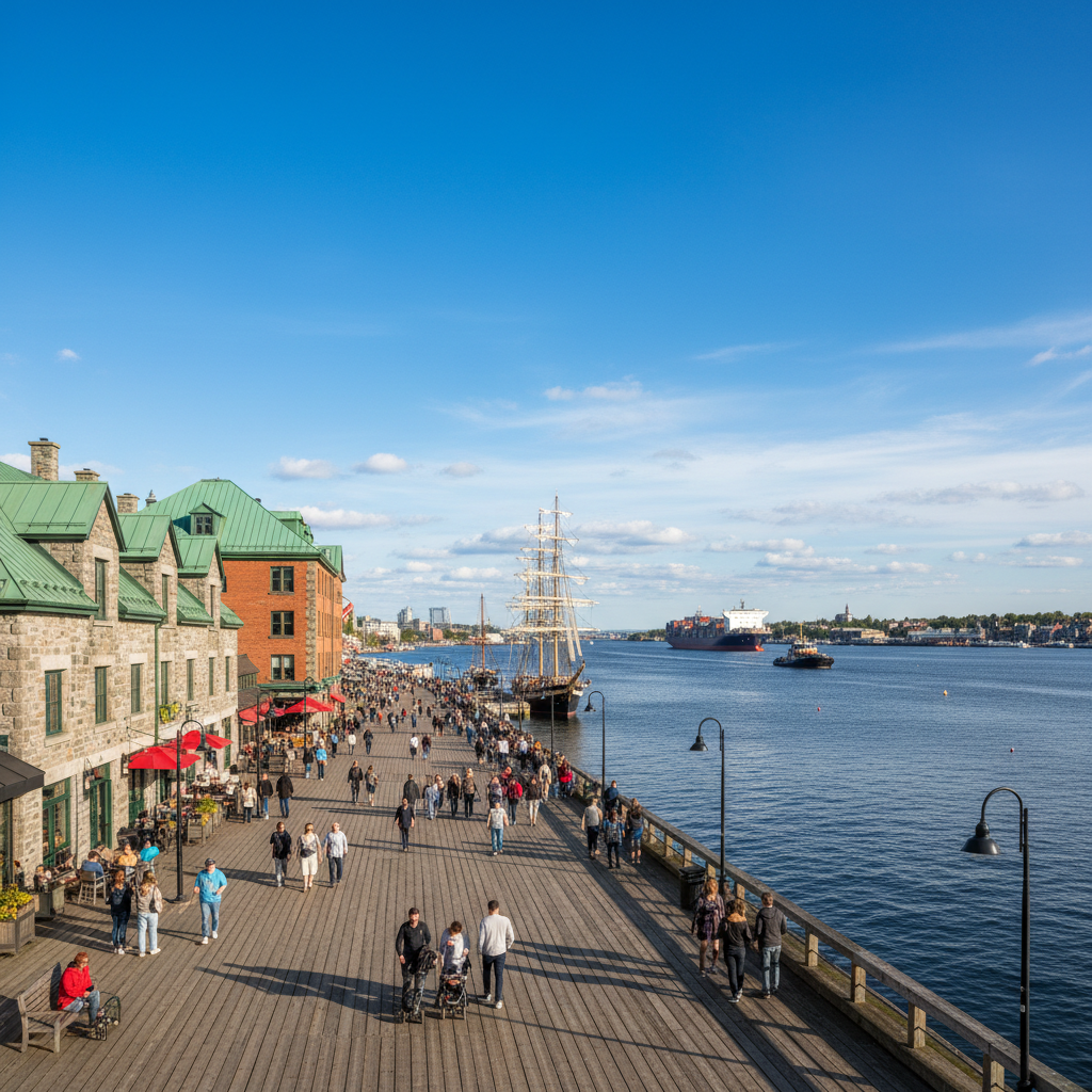 Digital marketing services for Halifax businesses — waterfront boardwalk with historic buildings and harbour