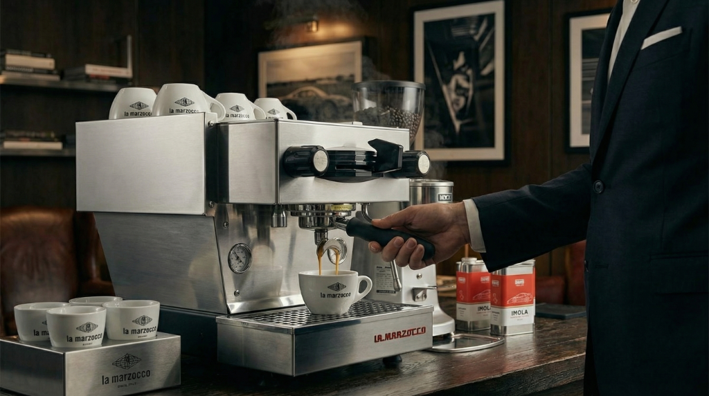 Espresso extraction — La Marzocco Linea Mini
