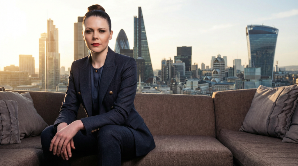 Sienna North — London rooftop editorial