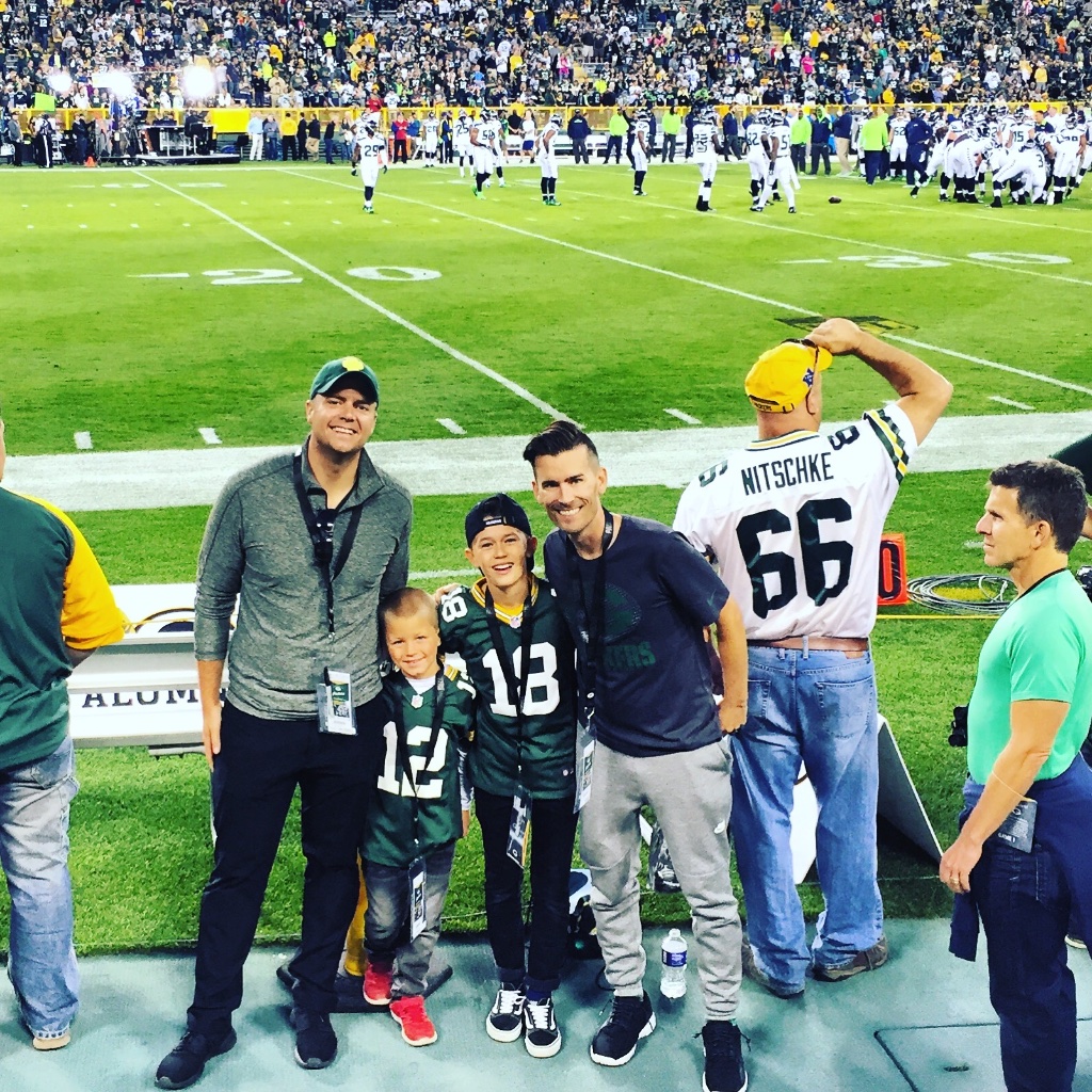 On the sidelines — Green Bay Packers