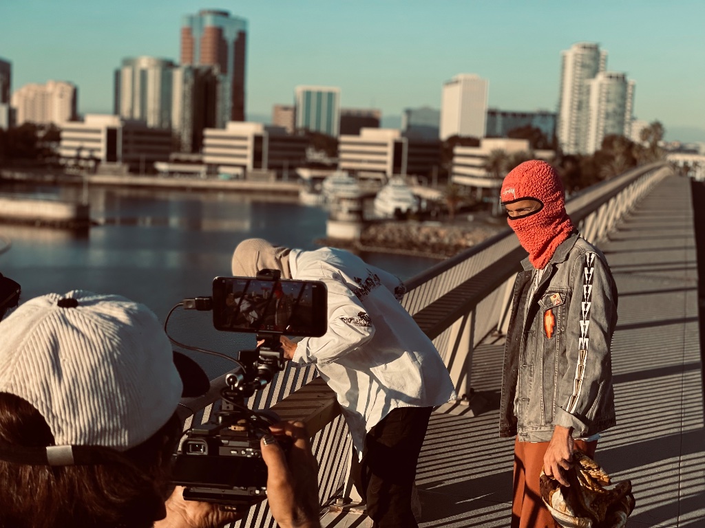 Past N9ne — music video shoot, Long Beach