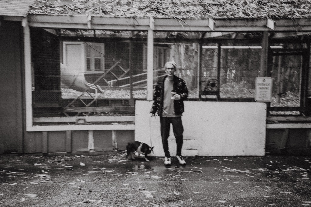 Craig Rose with companion — sacred space