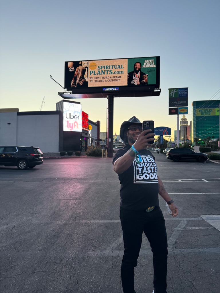Guy Rocourt — Spiritual Plants billboard, Las Vegas