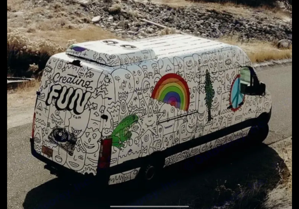 Creating Fun van — on the road