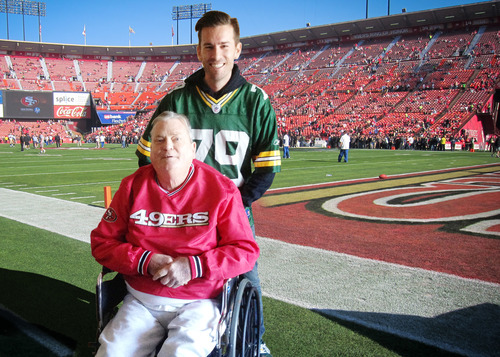 With Dad at the 49ers