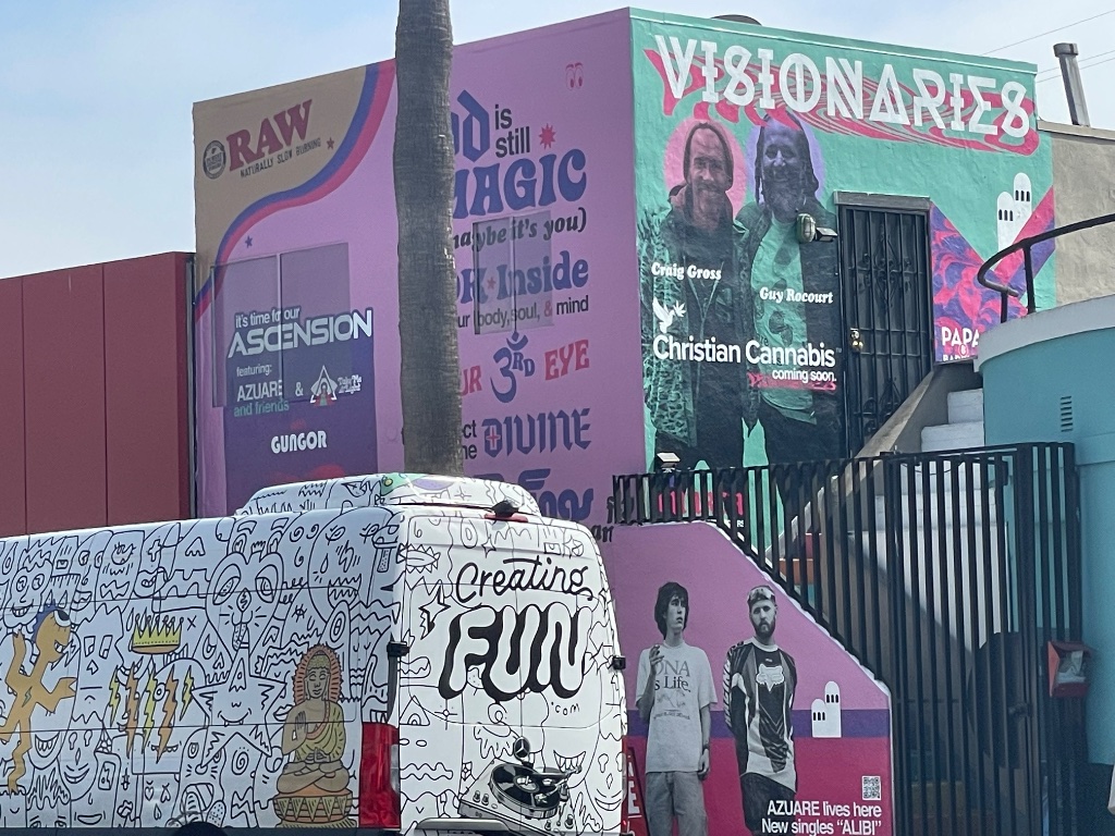 Visionaries mural — Craig Gross & Guy Rocourt, Christian Cannabis