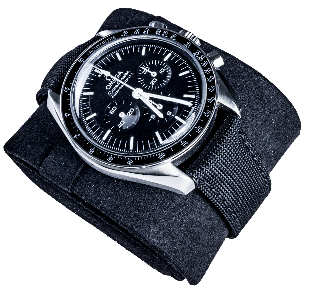 Omega Uhr auf Stoff